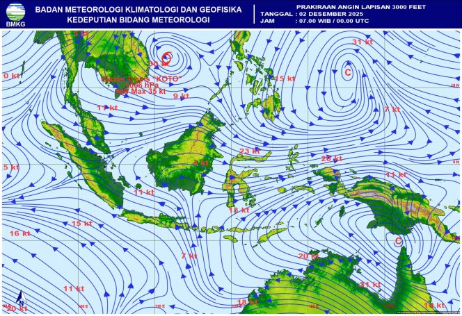 
					Tok.! Cuaca Awal Desember 2025 Tak Menentu, BMKG: Masyarakat Dihimbau Waspada