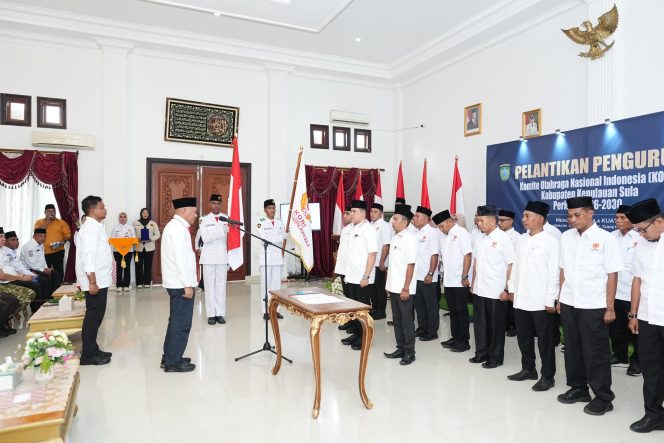 
					KONI Kepulauan Sula Periode 2026–2030 Resmi Dilantik, Targetkan Kemajuan Olahraga Daerah